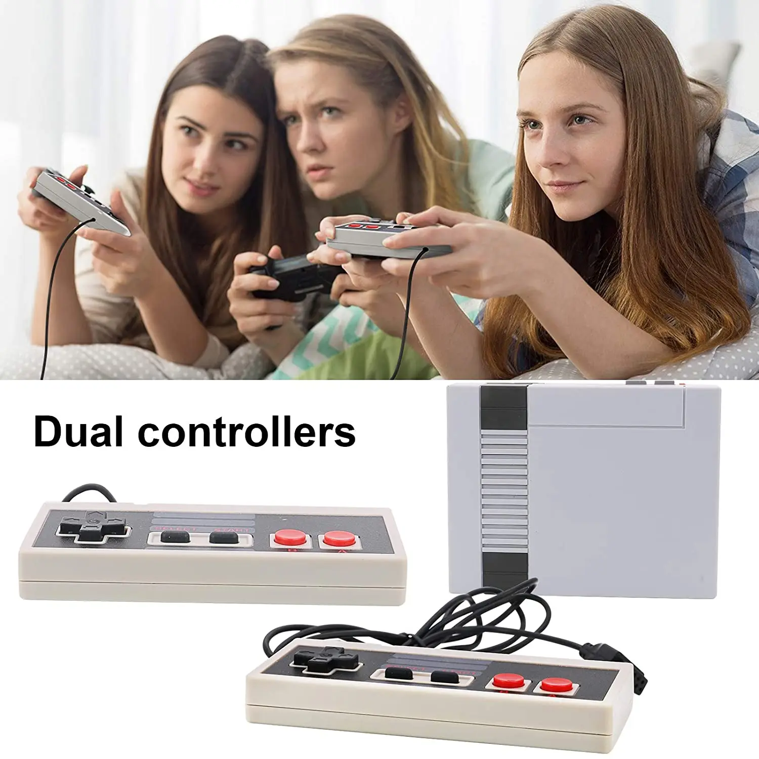 Factory 8 Bit Four Button Built-in 620 Games  Av Output Dual Gamepad Mini Classic Retro Tv Video Game Console  For Nes