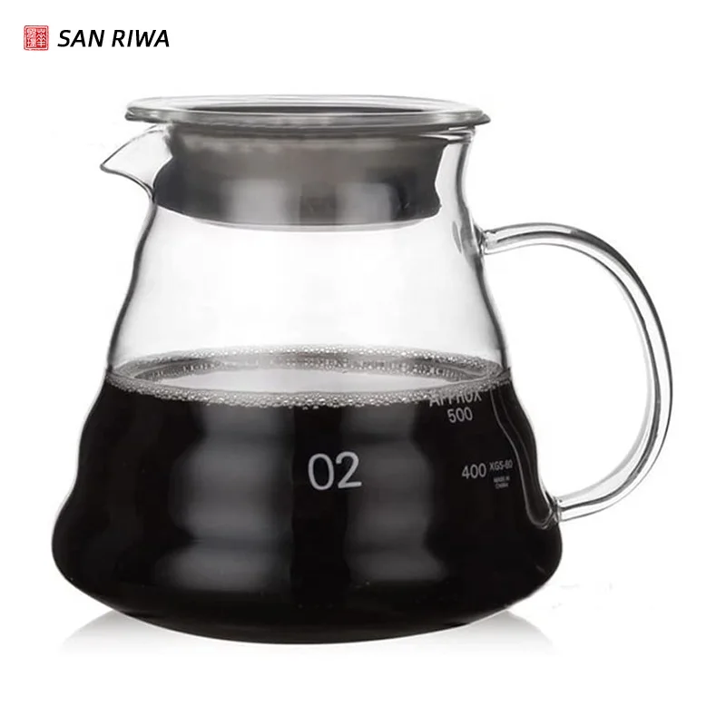 Glass Pouring Over Coffee Maker Clear Coffee Pitcher
