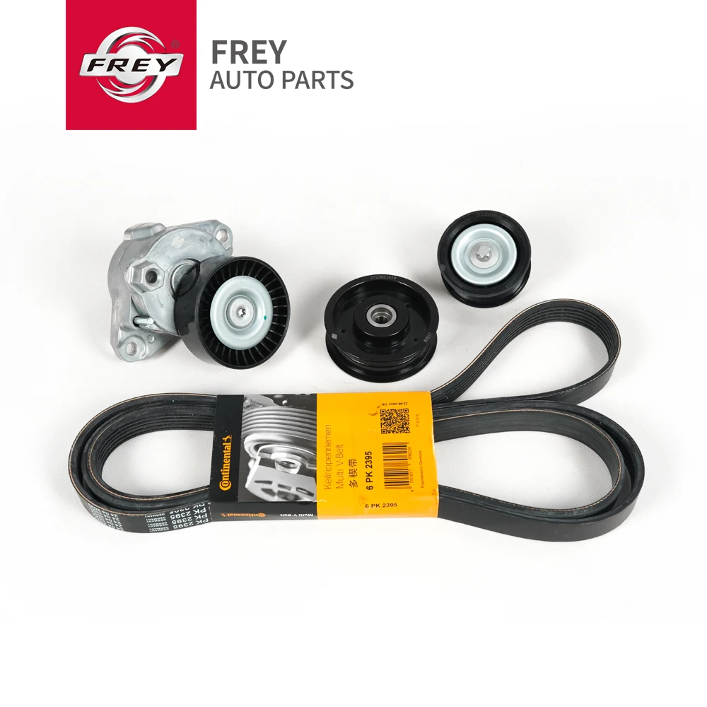 FREY Engine Drive Belt Tensioner Assembly with 2 Idler Pulleys for Mercedes-Benz W204 W212 W221 Engine M272 2722000270 C