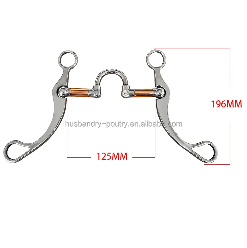 Horse Bits Western Snaffle Bits for Mouth Training Bit with Copper Port