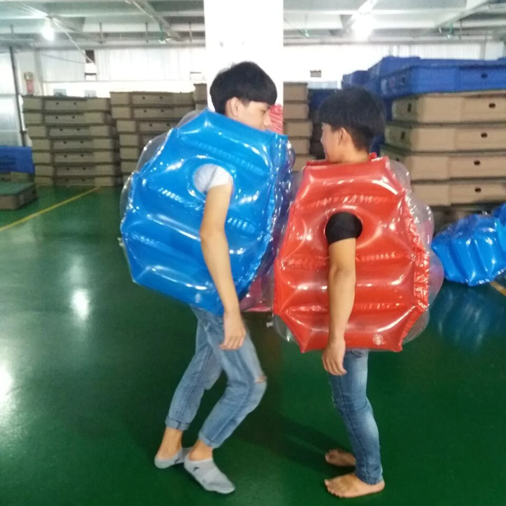 Inflatable Body Zorb Ball,Bumper Ball for children Bubble Ball Suit for kids with two free feet pumps