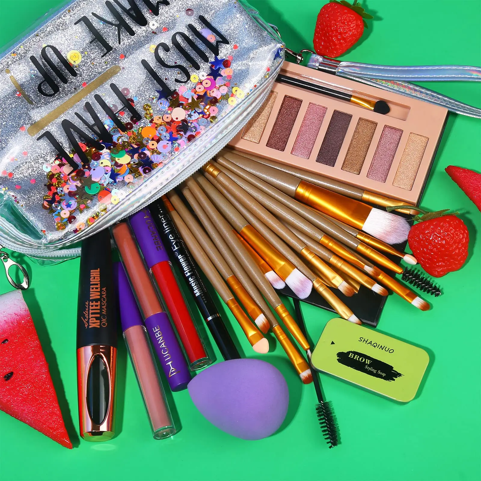 New Fashion High Quality Waterproof Explosive 12 Colors Set Women Girls Starters And Artists Makeup Gift Kit