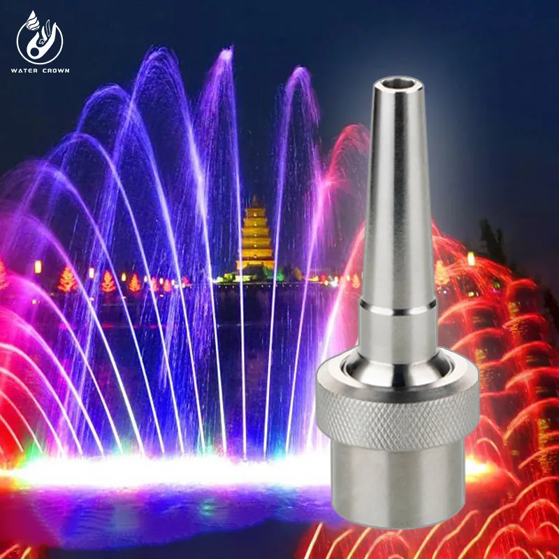 Stainless Steel Jet Water Fountain Nozzle Hight Quality  Adjustable Direct Water Dancing Fountain Nozzle