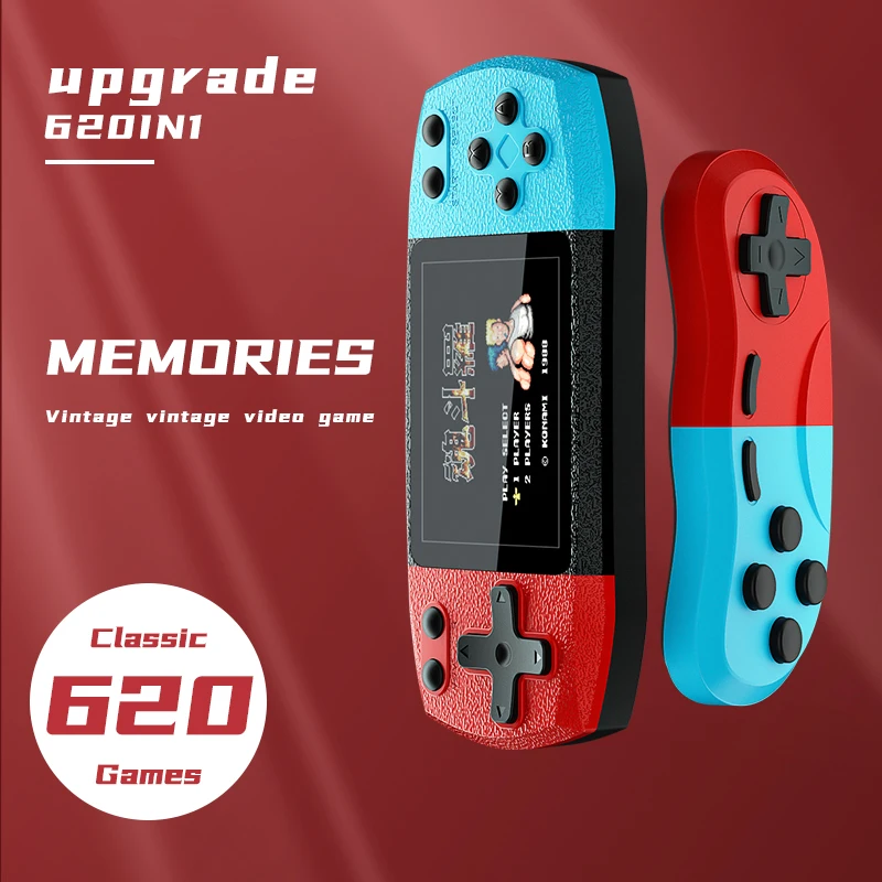 3 Inch Portable 2 Players Game Retro Pocket Console Handheld Game Player