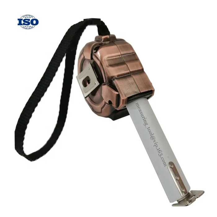 Steel Measuring Tape of Nylon Coated 5 Meter Inch or Metric Self Lock Metal tape measure