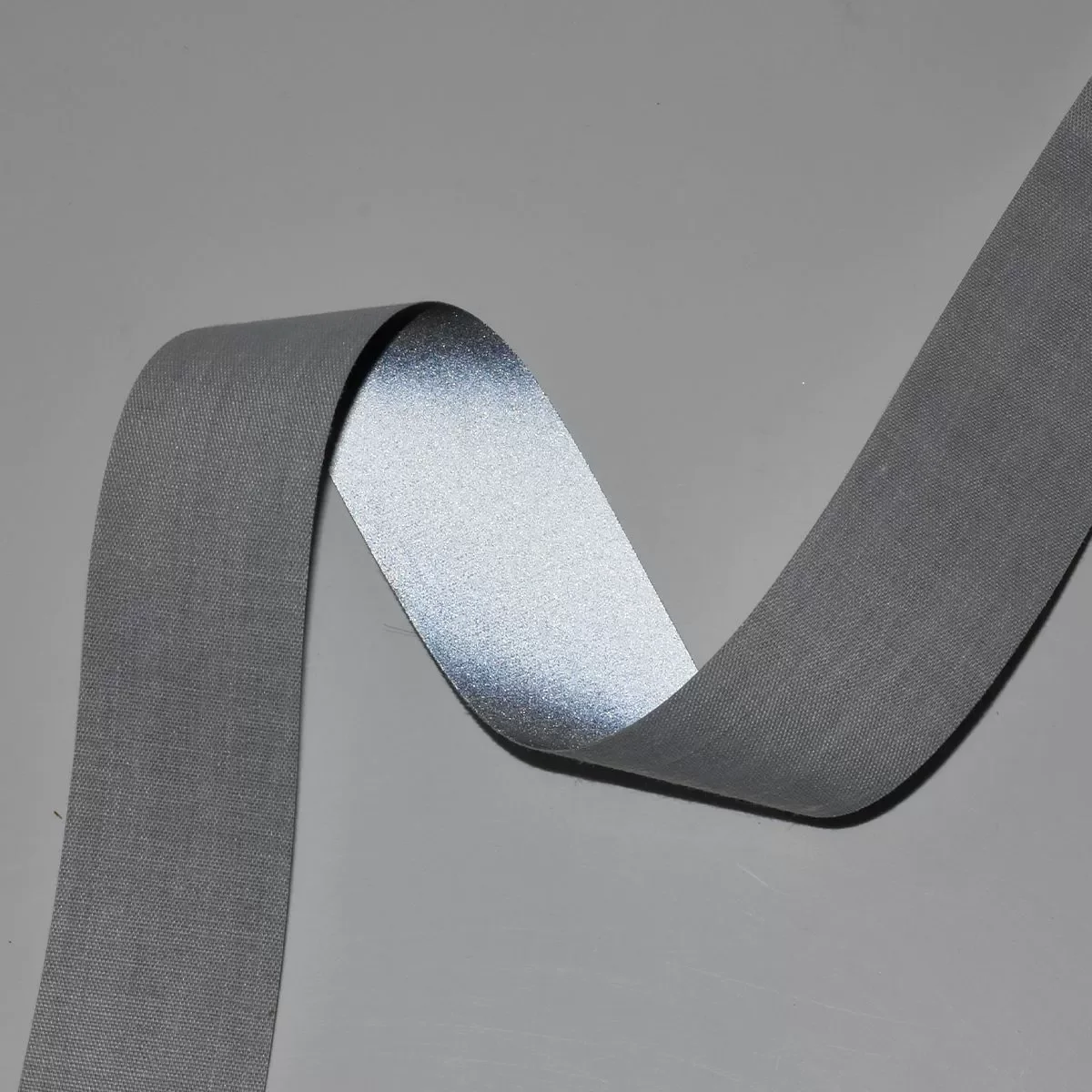 China Factory High Visibility Cinta Reflectiva Safety Sew On Reflective TC Fabric Material Tape for Clothing
