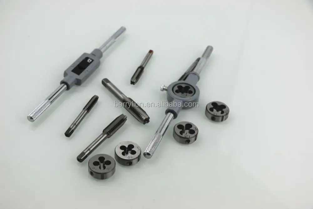 
12pcs high speed steel metric tap and die set for sale 