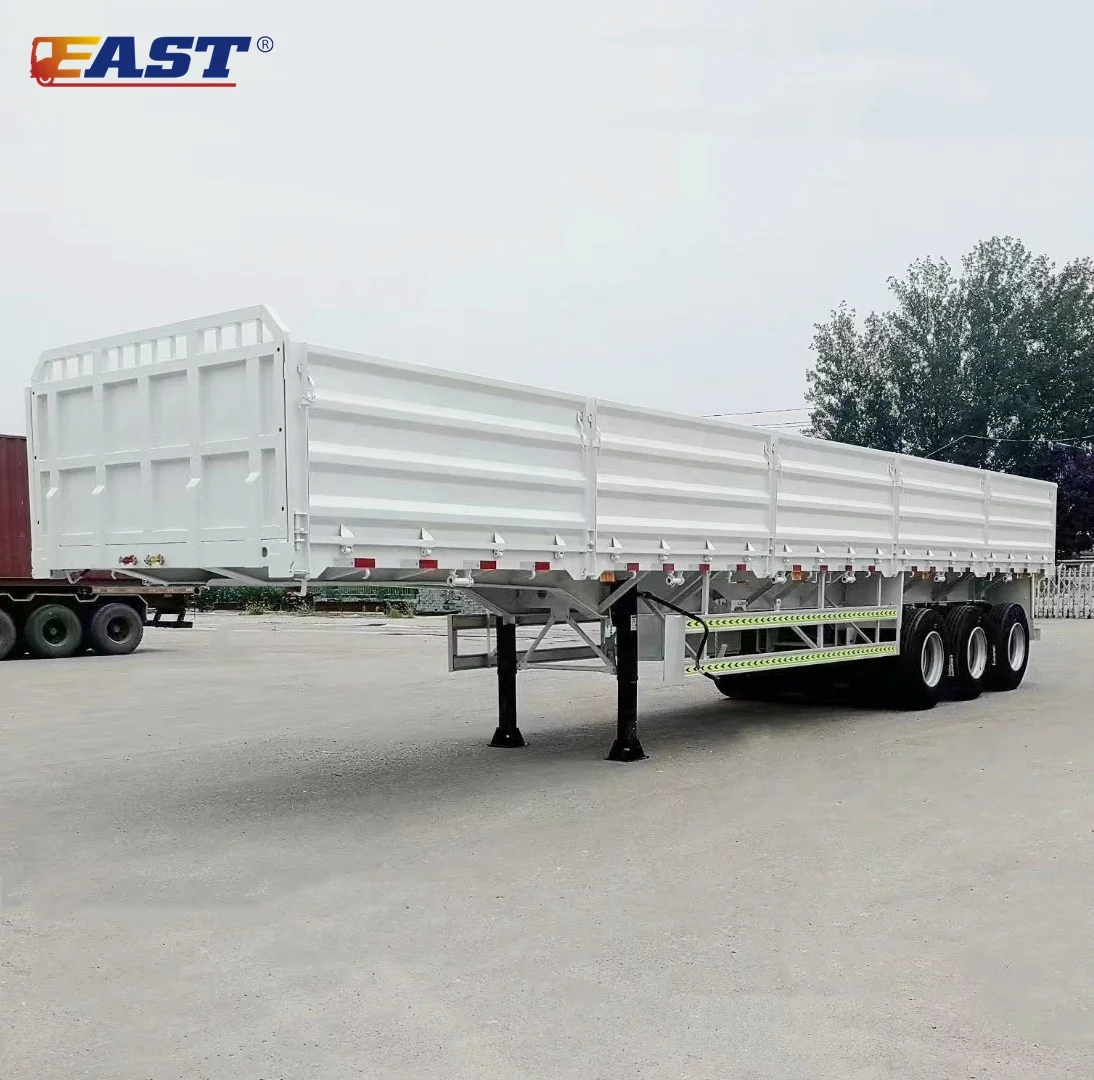 EAST Bulk corn coffee beans wheat transport trailer Side wall semi-trailer for transporting grain