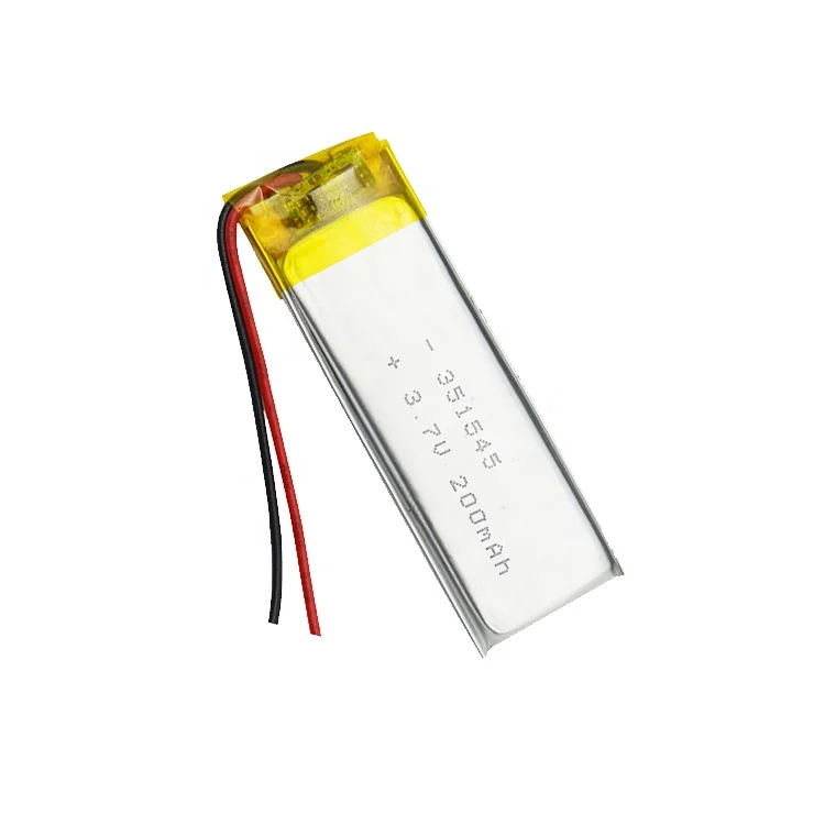 Rechargeable 501730 3.7V 200mah 0.74wh lithium polymer battery