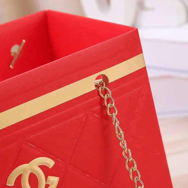 wholesale custom foldable famous brand cc flower box Hot sale luxury square valentines flower box for wedding deco