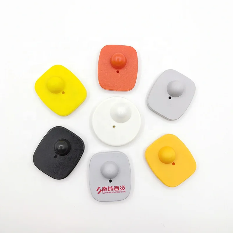 RF hard tags   8.2mhz EAS SYSTEM  eas hard  small square  shape tag
