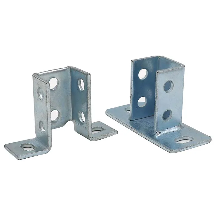 High Quality C Channel Accessories Mounting Bracket Unistrut Post Base Plate Seismic Stents