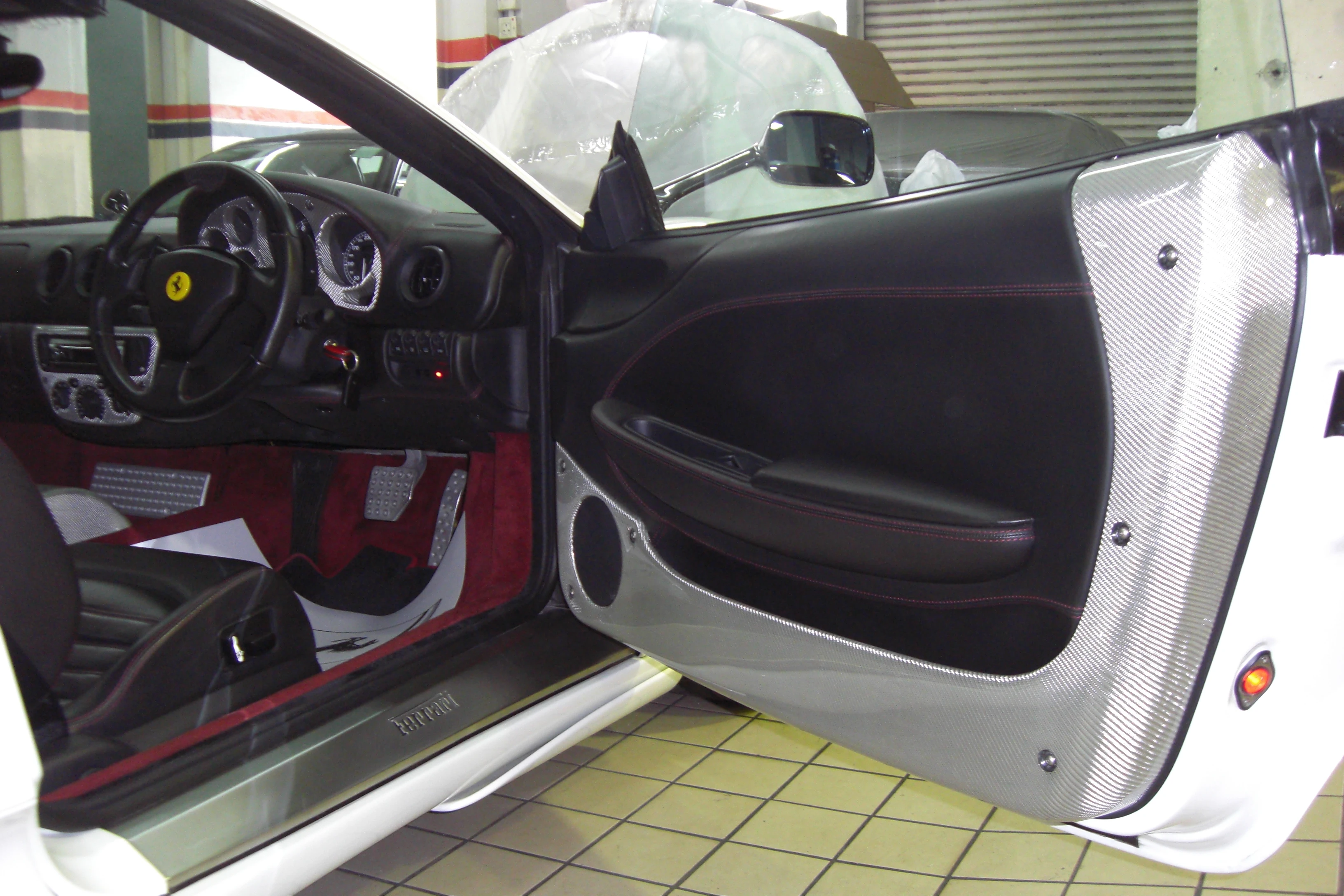 Боковое зеркало из углеродного волокна в стиле G для Ferrari 360