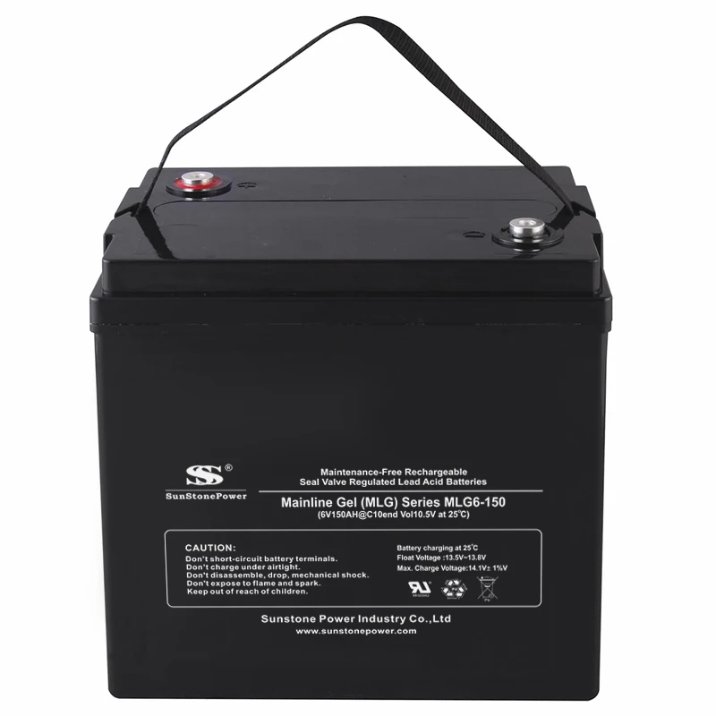 Sunstone 6V 150AH GEL Storage Rechargeable Battery Maintenance Free Deep Cycle Home Power Factory Price Solar Inverter Battery