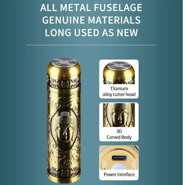 USB Rechargeable Shaver Mini Shave Portable Electric Shaver Electric Razor for Men Wet and Dry Mens Razor