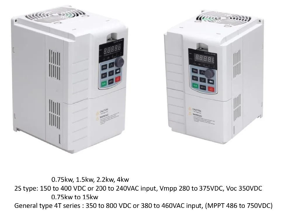 Vmaxpower 5.5kw 3 phase inverter water pumping 1.5KW 2.2KW 4KW hybrid solar pump inverter