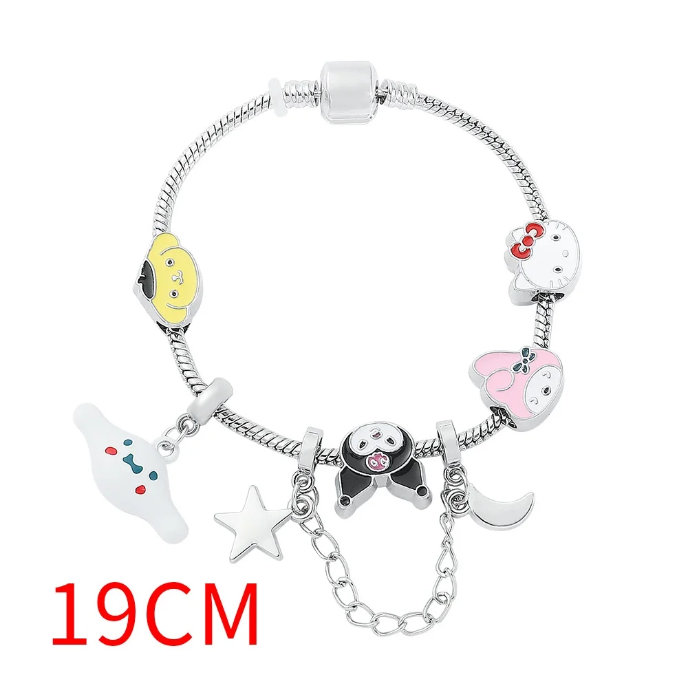 Japanese Anime Sanrio Hello Kitty Culomi Beads Bracelet for Women Girl Beaded Diy Bracelets Jewelry Girlfriend Birthday Gifts