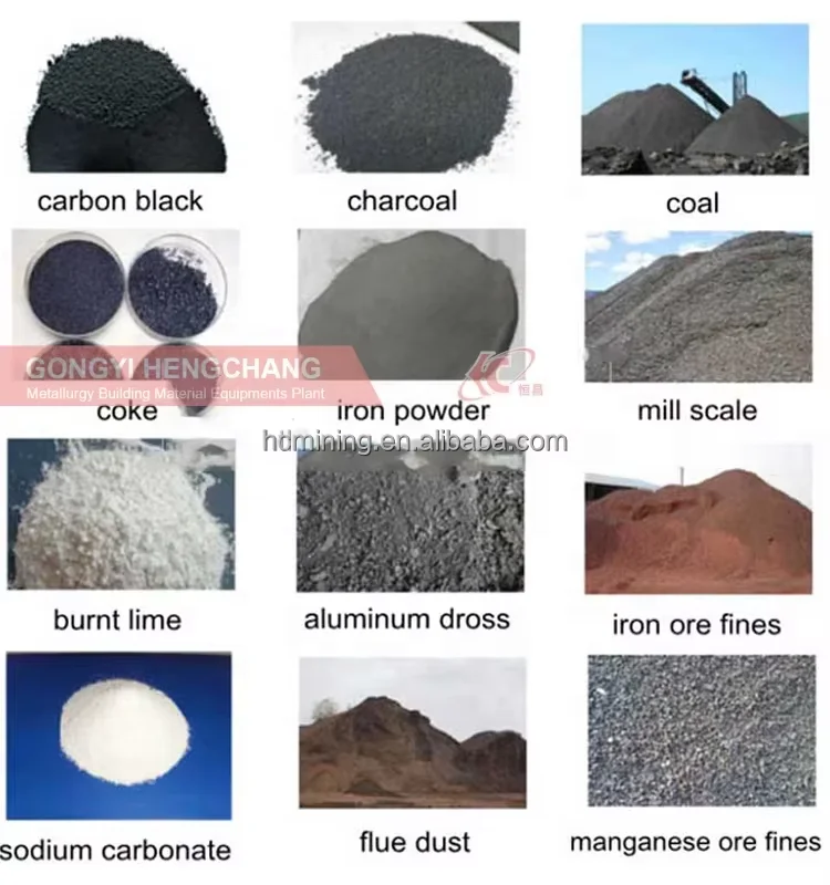 factory customized bentonite coal sludge clay charcoal briquette making machine with CE certification
