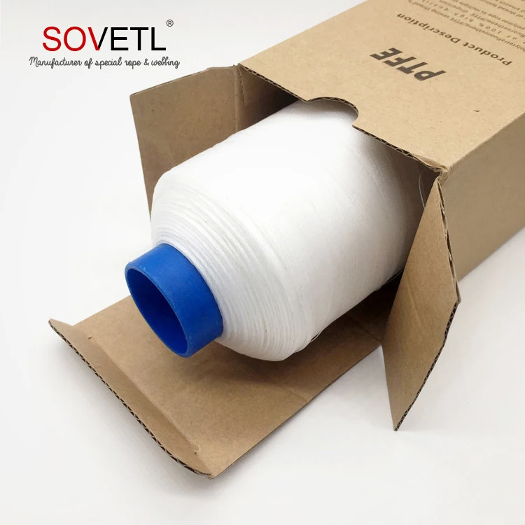 High Lubrication Non-stick PTFE Thread Anti -aging Electrically Insulating PTFE Sewing Thread