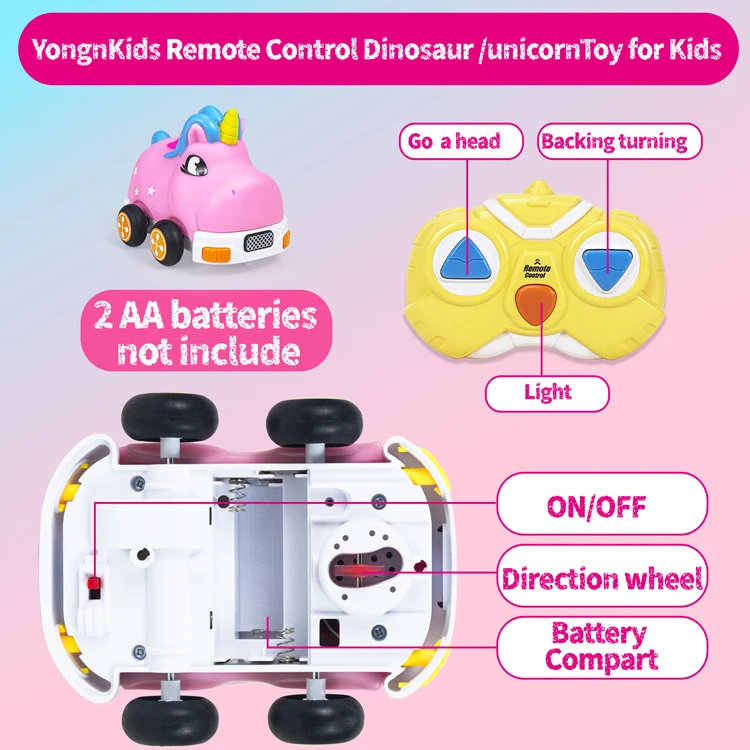 Educational Memory Montessori RC Cars Soft Rubber Plastic Stunt Car Toys Kids Boys Children Remote Control Car