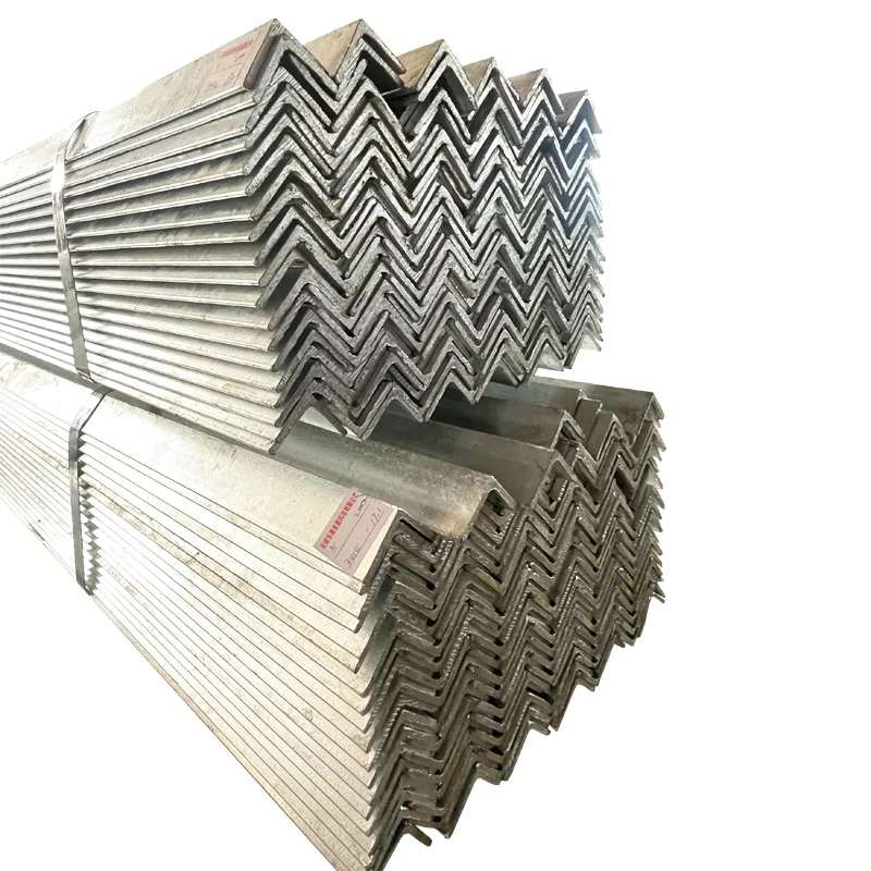 Low Price Hot dipped galvanized angle steel with iron bar prices Q235 ASTM A36 equal unequal steel angle