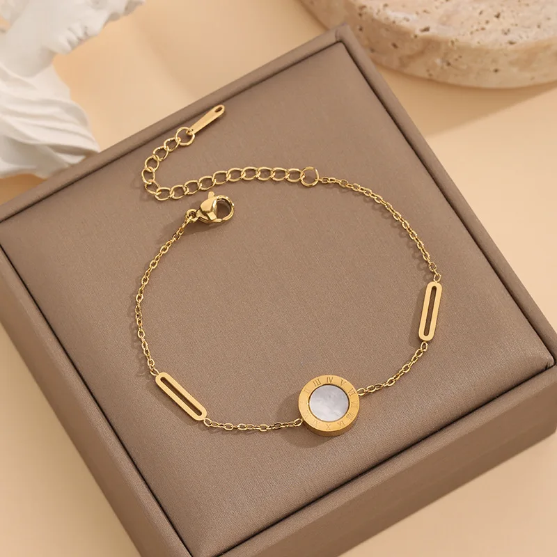 Fashion Stainless Steel 18K Gold Emerald Heart Pendant Necklace Stud Earrings Bracelet Women Vintage 3 Pcs Jewelry Set For Gifts