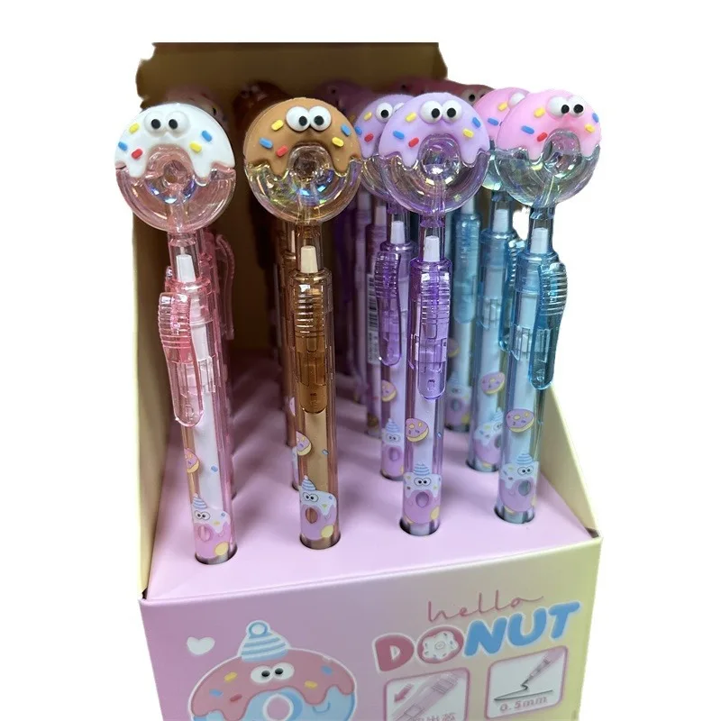 Strawberry Doughnut Press Neutral Pen Crystal Chocolate Cookies Water Pen Student Press Pen