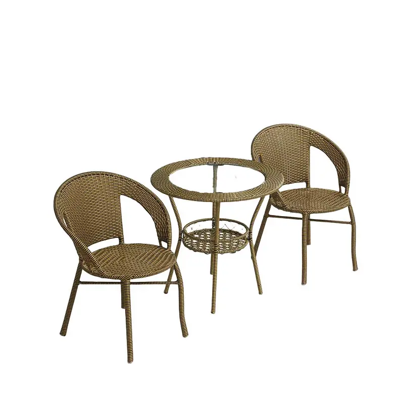 Outdoor rattan chairs and wicker chairs, suitable for rattan chairs, tables, and chairs in hotels, cafes, and restaurants