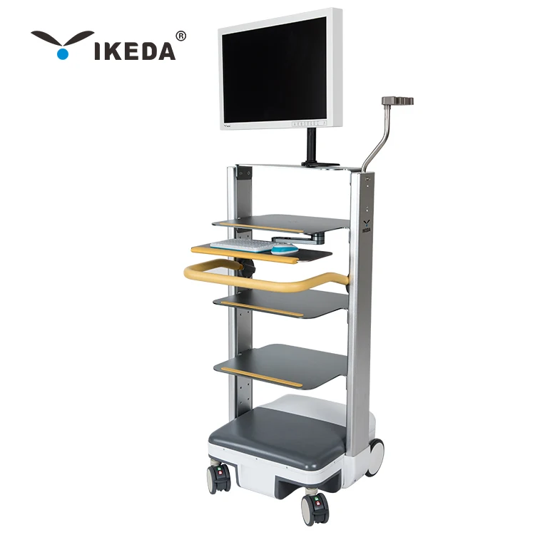 Height adjustable trolley for camera endoscope