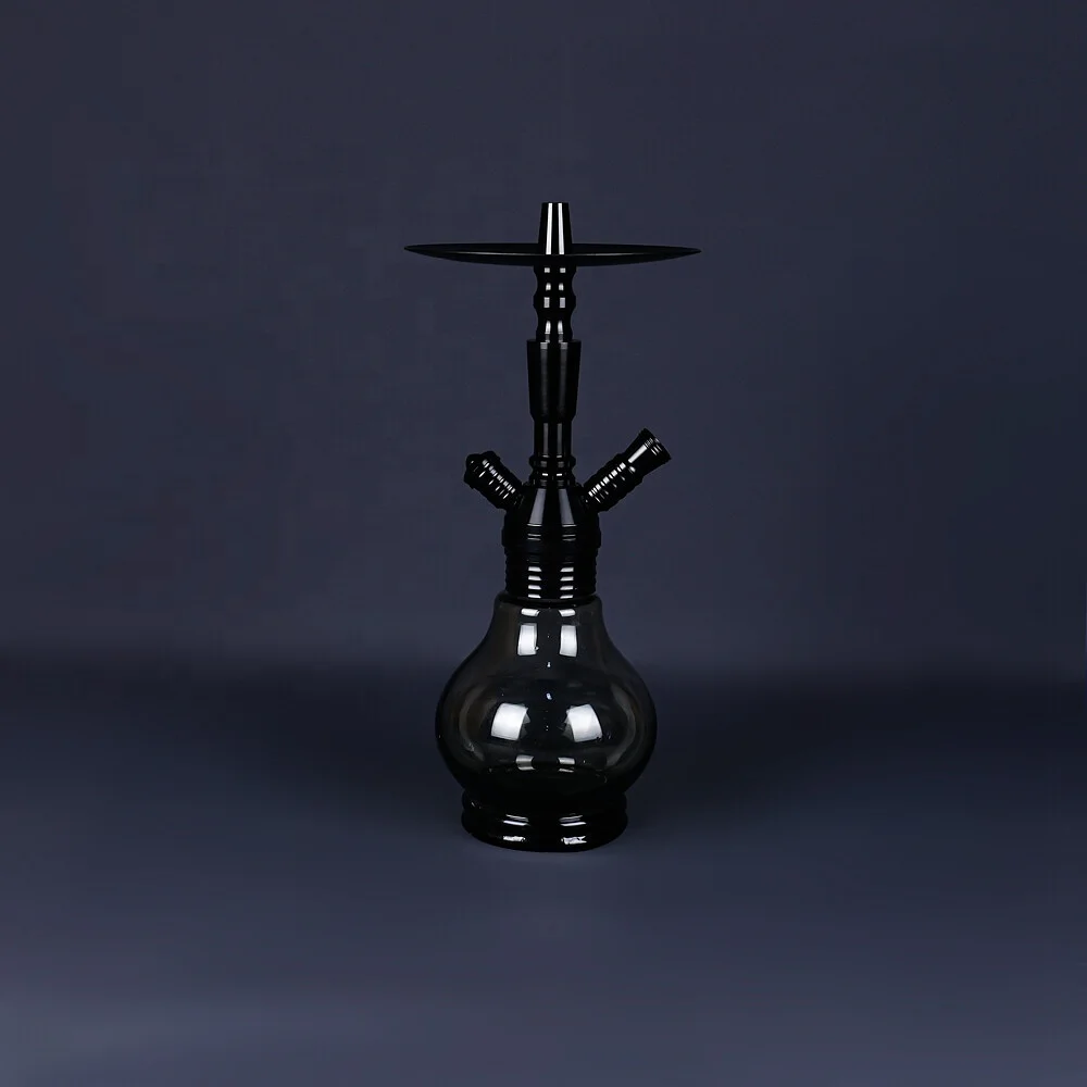 Aluminum Hookah Shisha with Matte Silicon Rubber Raw Material reusable Shisha Hookah Hose Pipe for smoking