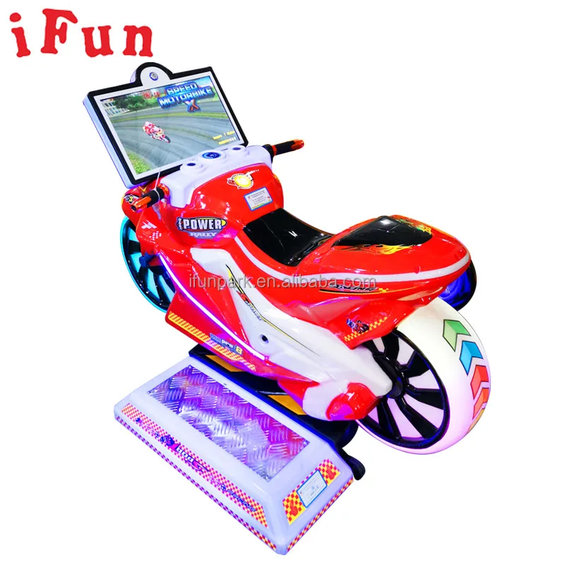 Ifun аркадный комнатный Монетный скоростной мотоцикл мини-размер детский видеомотоцикл гоночный игровой автомат для
