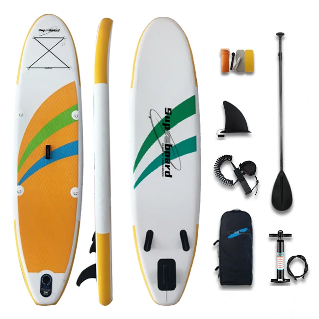 
Inflatable Paddle Board Stand Up SUP Boards Inflatable With Fin Paddle Leash Bag Pump & Repair Kit 