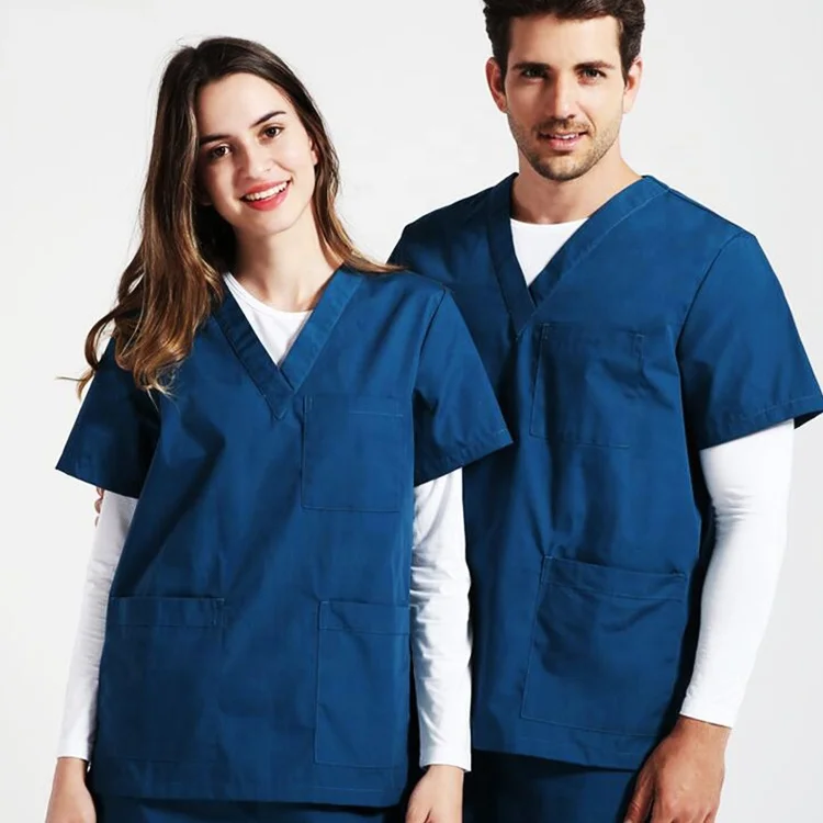 Textiles medical scrubs fabric manufacturers tc polyester/cotton Anti-microbial doctor surgical gowns nurses uniforms fabric