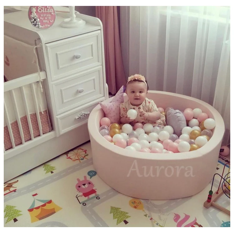 Outdoor indoor kids birthday party  Ocean Ball Pit Cute Baby Kids Pink Ocean Ball Pool Bounce House baby Ball pool