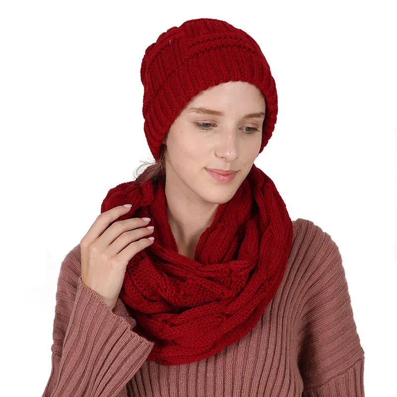 2019 Hats And Scarves For Women Sets Ladies Hat Scarf Set