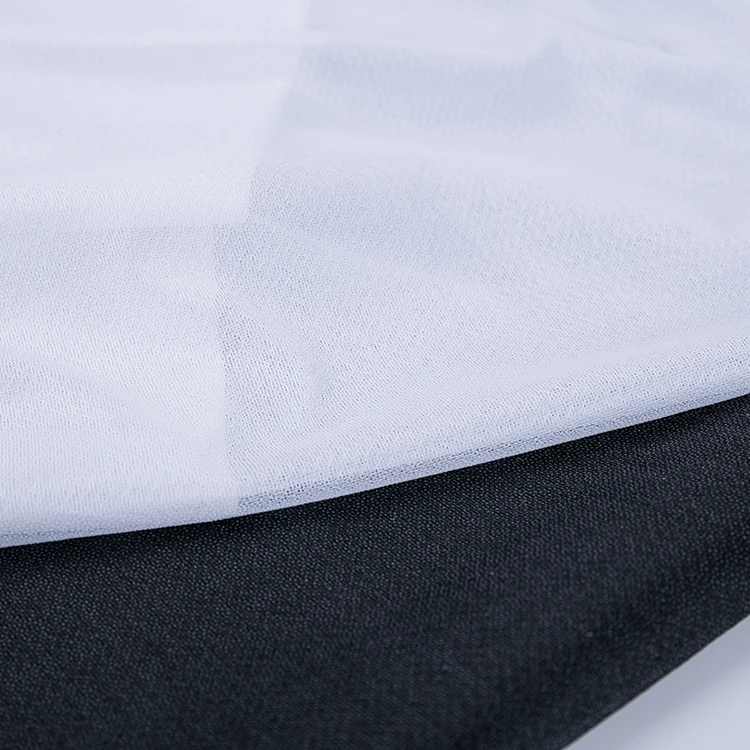 Wholesale OEKO TEX 100 polyester warp knitted Tricot knitted fusible garment interlining/interfacing fabric