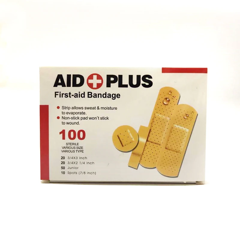 Medical cotton elastic fabric sterile band aid/first aid plaster/adhesive bandage sterips