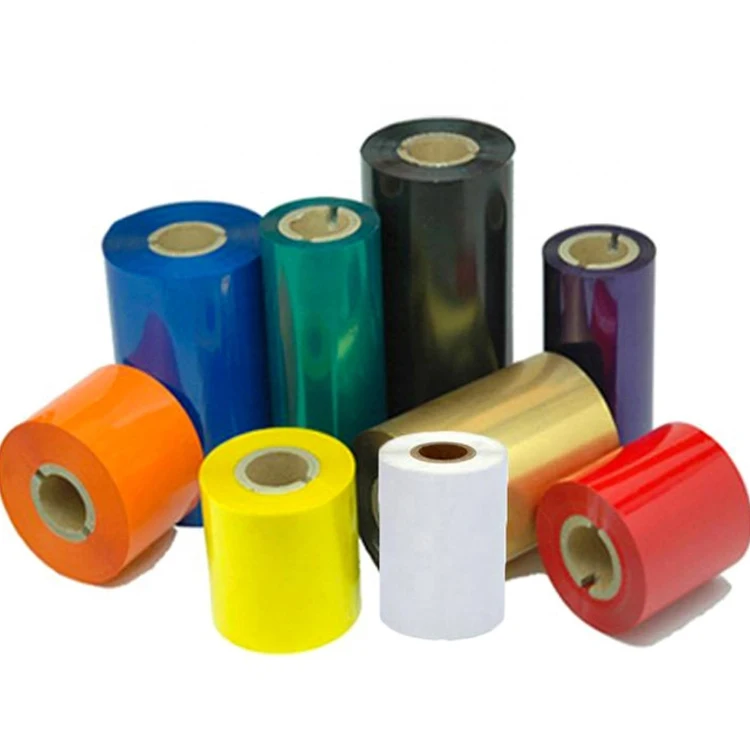 Factory Wholesale Zebra Ribbon Thermal Transfer Wax Resin Ribbon For Barcode Label Printer Printing Labels