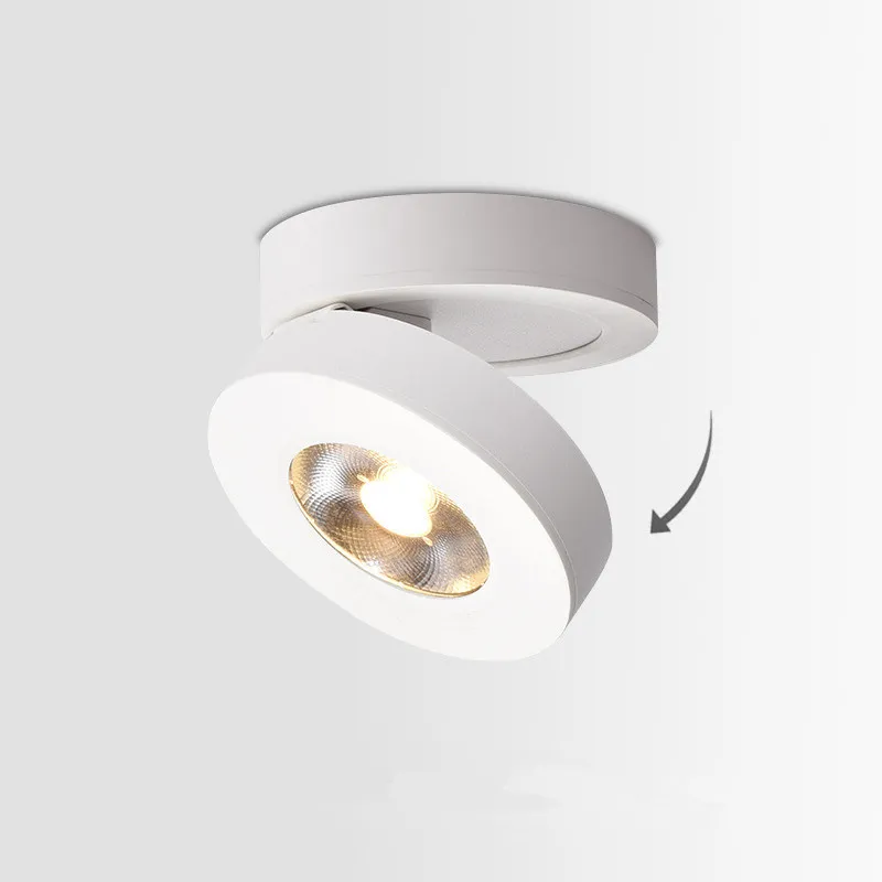 2023 Modern Adjustable Spot Round LED Track Lighting for Shop