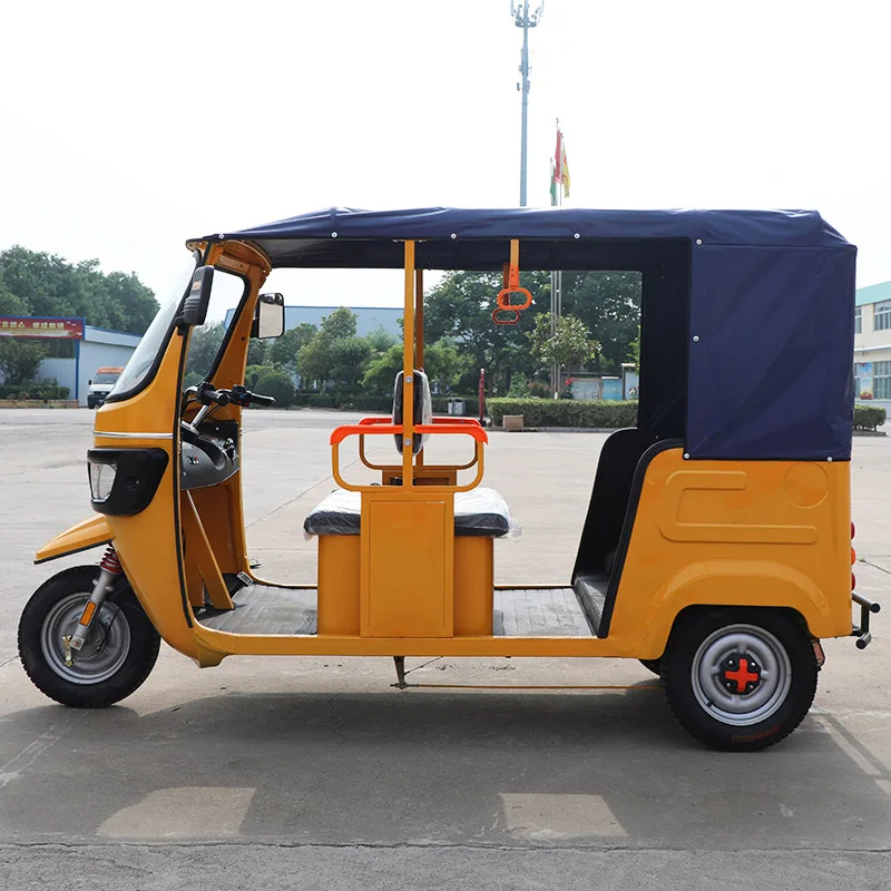 Electric Hybrid 200KM auto rickshaw tuk tuk 6 passenger tricycle motorcycle