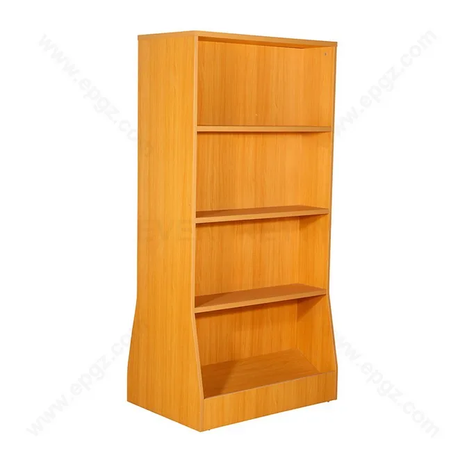 School Library Furniture Cube Bookcase Single Side Wooden Rack Fireproofing Bookshelf Cabinet Storage