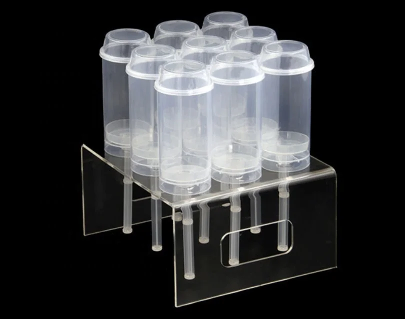 Lovely Push Cake Cup Mousse Tiramisu Cups Plastic Disposable with Push Rod and Lid /18cm Length Mousse Ice Cream Cup