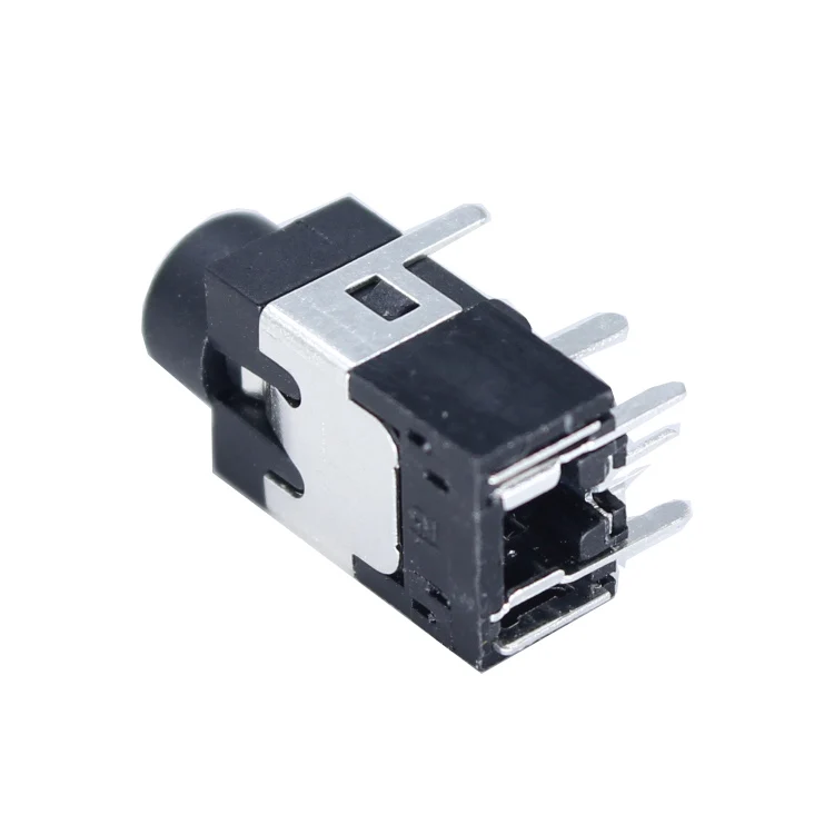 Angle  90 Degree Stereo Connector Audio 3.5mm 7 Pin Phone Jack For Male Plug Solder Headphone Jack Audio Adapter Connector