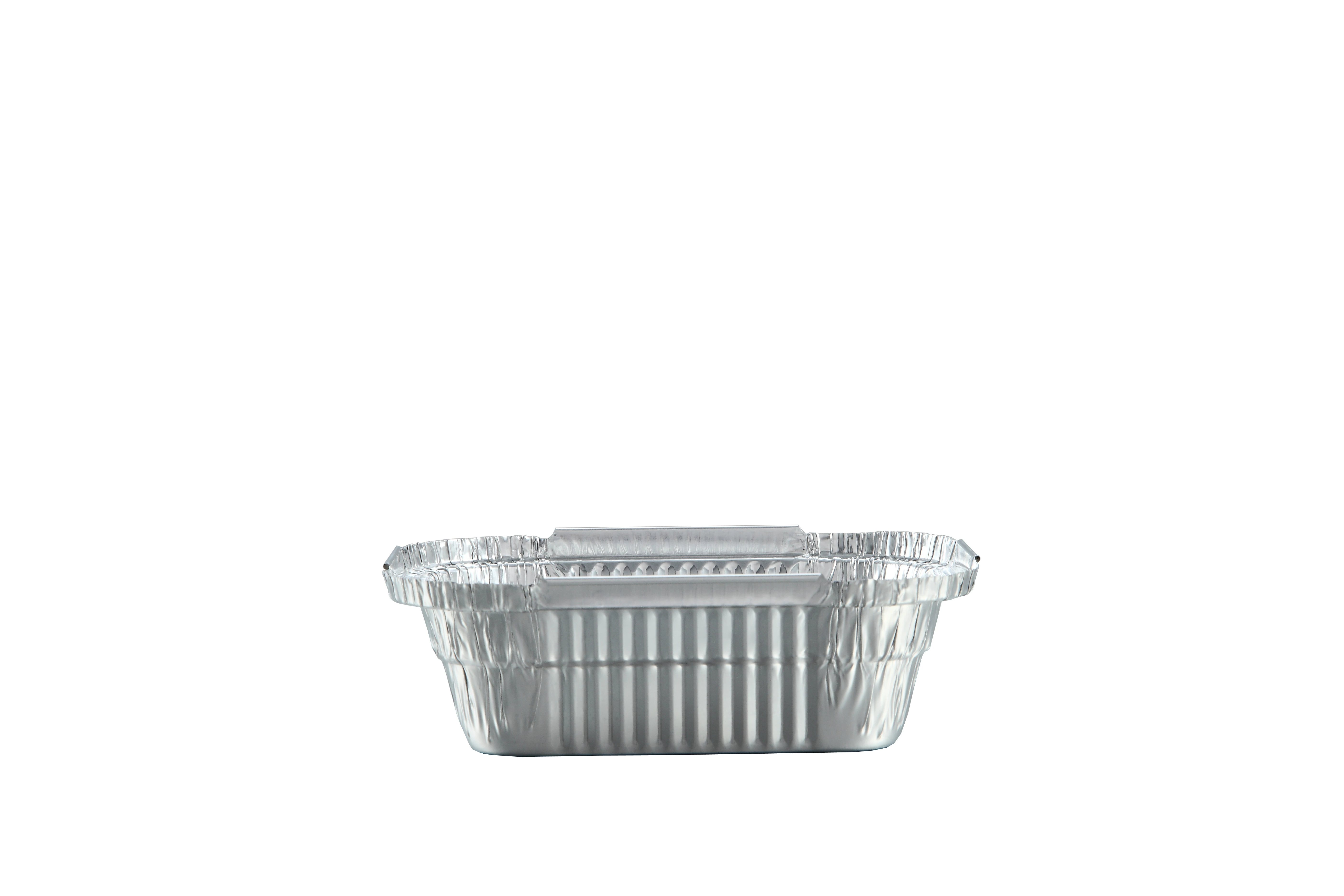 Disposable 410ML Aluminium Foil Lunch Take Away Food Packaging Box For Restaurant Packaging