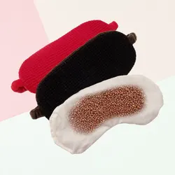 free sample microwave heat pack Salt weighted hot eye pad microwavable warm compress heating eye mask for eye care