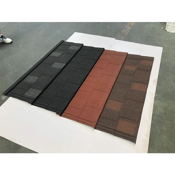 Stone coated roofing metal tile Red Stone Coated Anti corrosion roofing shingles tile