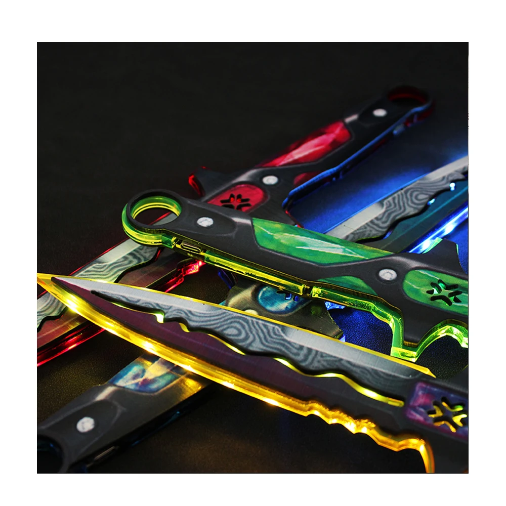 Wholesale New Product 30cm Valorant Knife Acrylic Valorant Knife Toy with Lamp