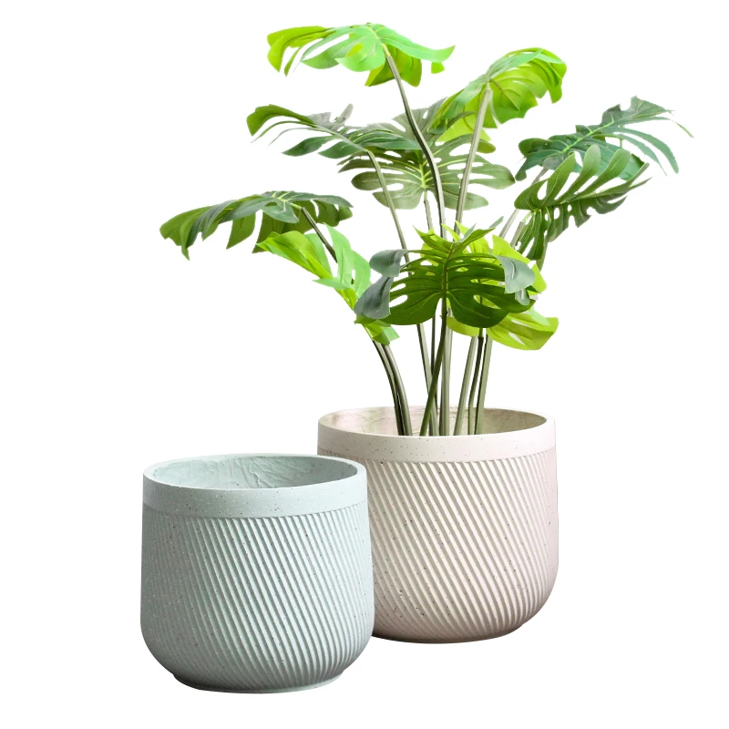 Modern fiber clay large pots decorative fiberglass flower pots for home garden decor