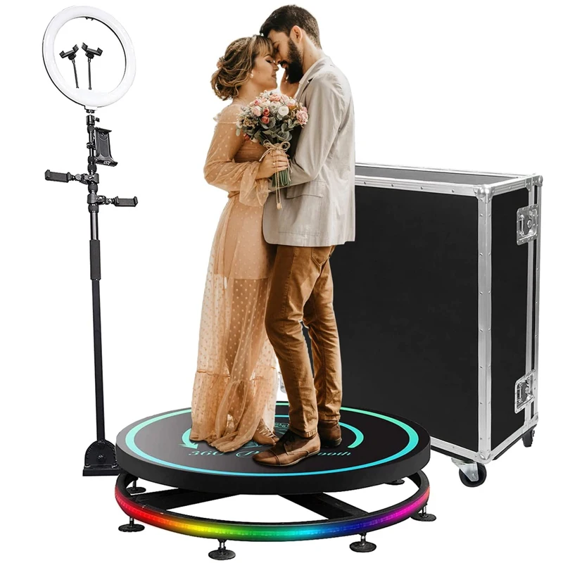 Spinning Photobooth 360 Degree Selfie Wedding Photo Booth Palataforma 360 Fotos Rotating Automatic Slow Motion 360 Photo Stand