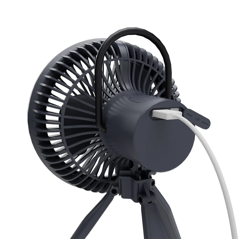 Hebron New Product Outdoor Electric Heater Fan For Camping Tent Camping Fan Folding Mini Portable Electric Fan
